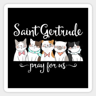 St. Gertrude of Nivelles Patron Saint of Cats Lovers Magnet